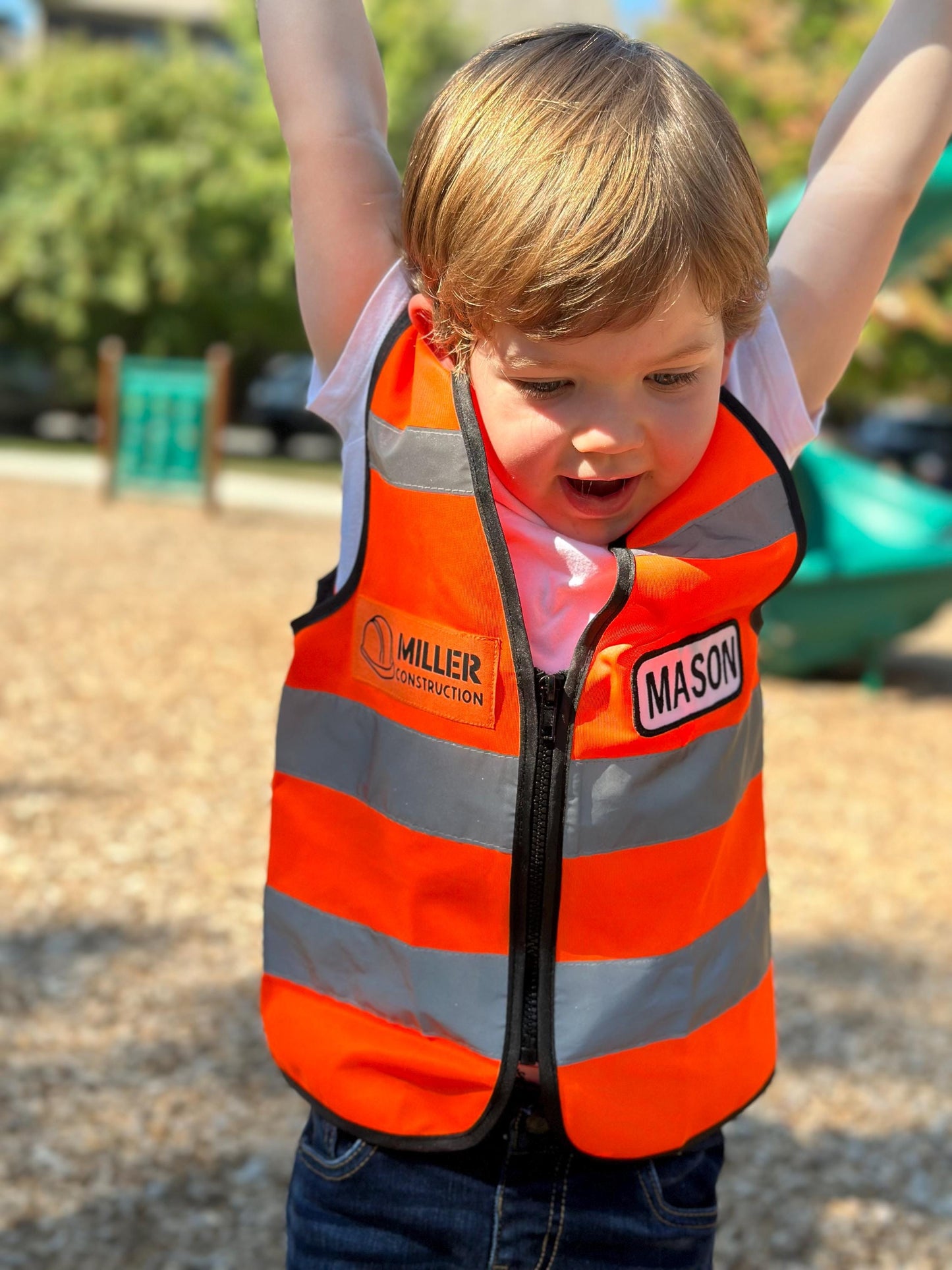 Orange Toddler Construction Vest