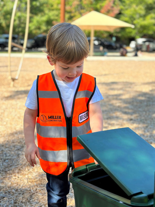 Orange Toddler Construction Vest